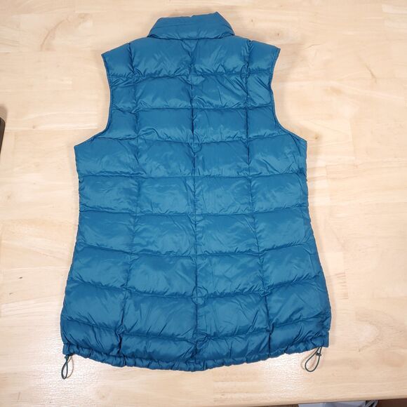 REI Co-op Women's Sz M Teal Puffer Vest 650 Down Lightweight Quilted Blue Green - Picture 5 of 8